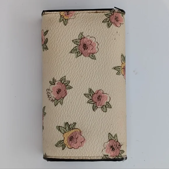 Coach Wallet Bundle Floral Bifold KeyCase Jacquard Wristlet Signature Canvas Lot - Picture 10 of 16
